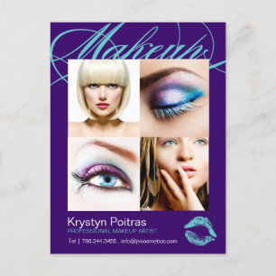 Postale Carte Comp Artiste maquillage