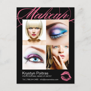 Postale Carte Comp Artiste maquillage