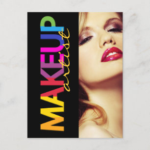 Postale Carte Comp Artiste maquillage