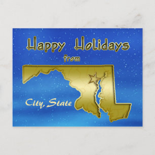 Postale Carte Cosmic Blue Sky Maryland personnalisée