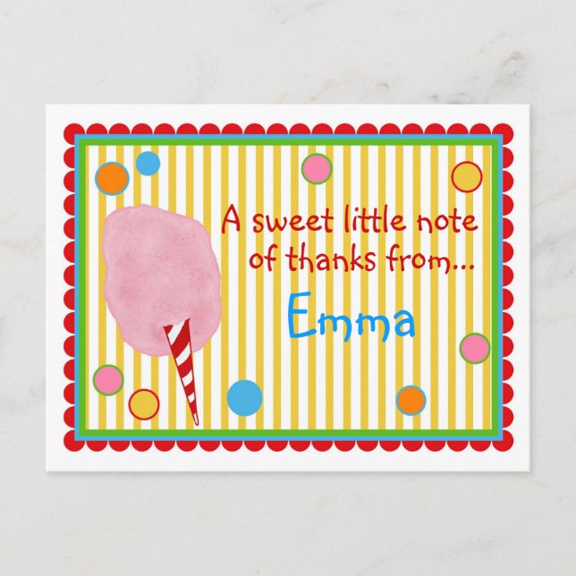 Postale Carte Cotton Candy Post (Devant)