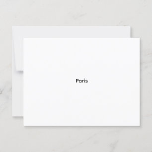Postale Carte d’invitation de mariage élégante et personne