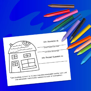 Postale Carte d'activité pour enfants pour apprendre les i