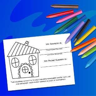 Postale Carte d'activité pour enfants pour apprendre les i