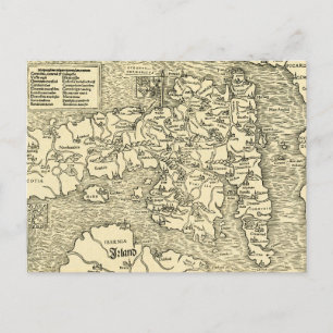 Postale Carte d'Angleterre dans la Geographia Universalis 