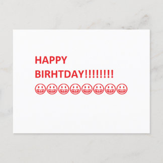 Postale Carte d'anniversaire