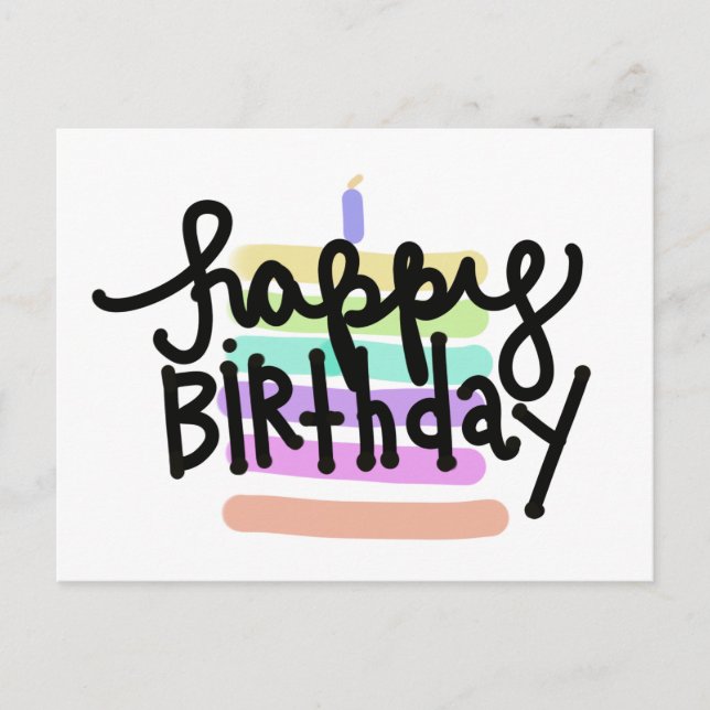 Postale Carte d'anniversaire (Devant)