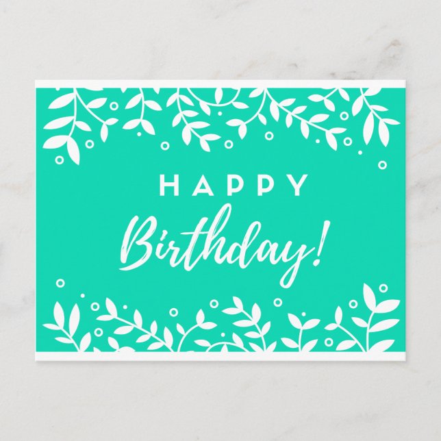 Postale Carte d'anniversaire (Devant)