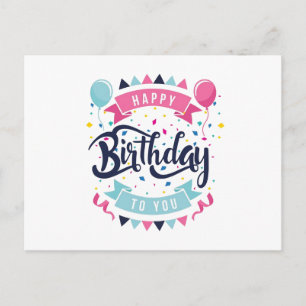 Postale Carte d'anniversaire