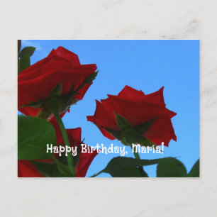 Postale carte d'anniversaire de bienvenue