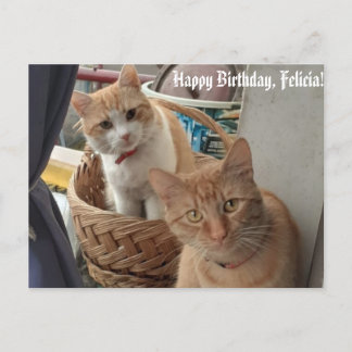 Postale carte d'anniversaire de bienvenue