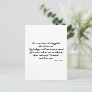 Postale Carte d'anniversaire de mariage, citation romantiq