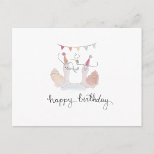 Postale Carte d'anniversaire escargot
