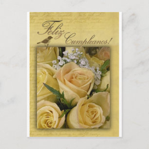 Postale Carte d'anniversaire Feliz Cumpleanos