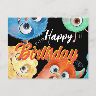 Postale carte d'anniversaire monsters inc