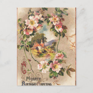 Postale Carte d'anniversaire vintage