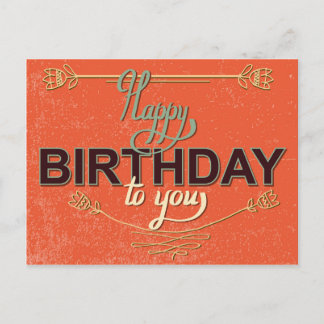 Postale Carte d'anniversaire vintage #6