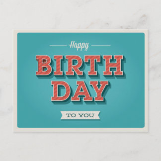 Postale Carte d'anniversaire vintage #8