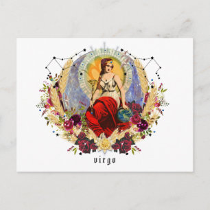 Postale Carte d'anniversaire Virgo Septembre