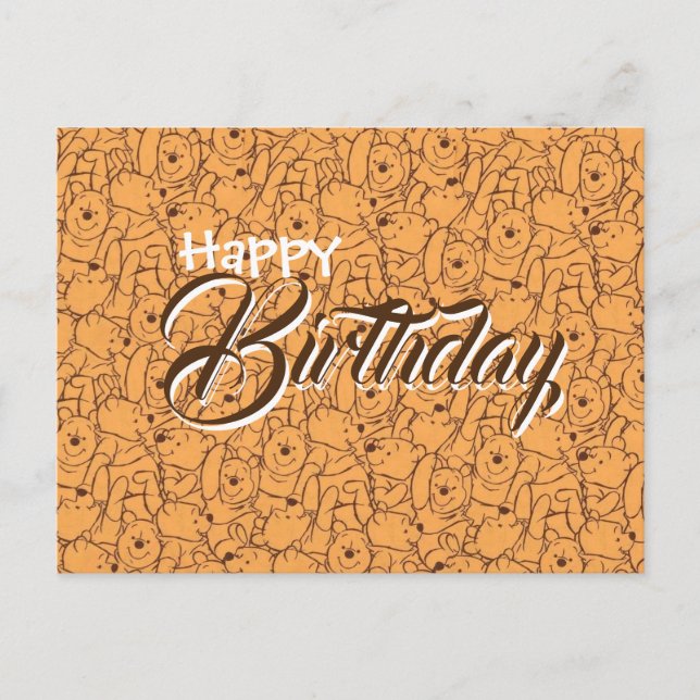 Postale carte d'anniversaire wenny l'ours  (Devant)