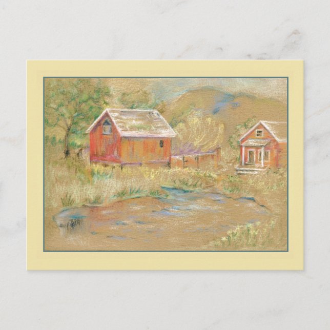 Postale Carte d'arrêt de la ferme (Devant)