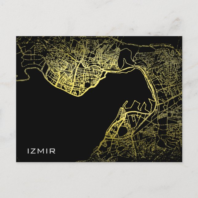 Postale Carte d'art de style or Izmir (Devant)