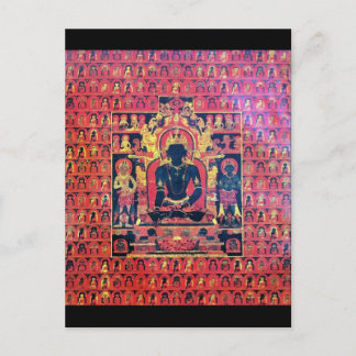 Postale Carte d'autel du Bouddha Akshobya