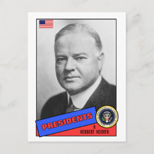 Postale Carte de base-ball Herbert Hoover