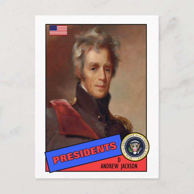 Postale Carte de baseball Andrew Jackson (Devant)