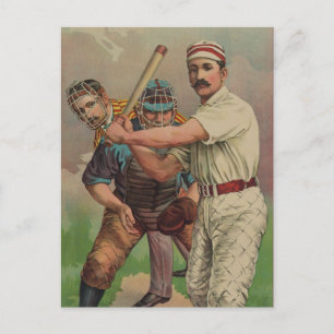 Postale Carte de baseball Old Time vers 1895