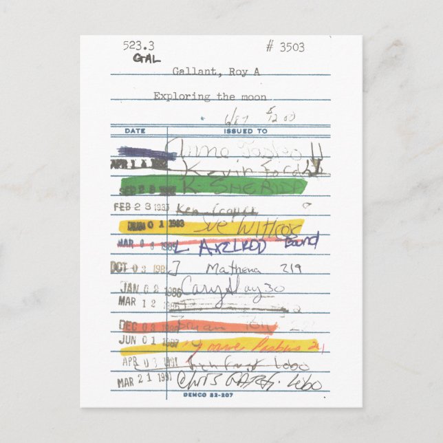 Postale Carte de bibliothèque 3503 (Devant)