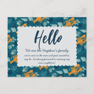 Postale Carte de Bienvenue pour Nouveau Voisin Carte de