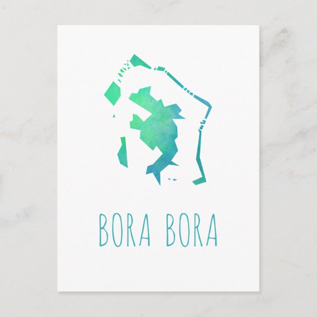 Postale Carte de Bora Bora (Devant)