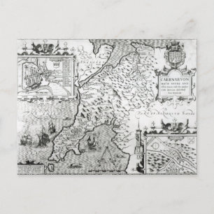 Postale Carte de Caernarvon, 1616