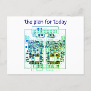 Postale Carte de circuit imprimé avec plan