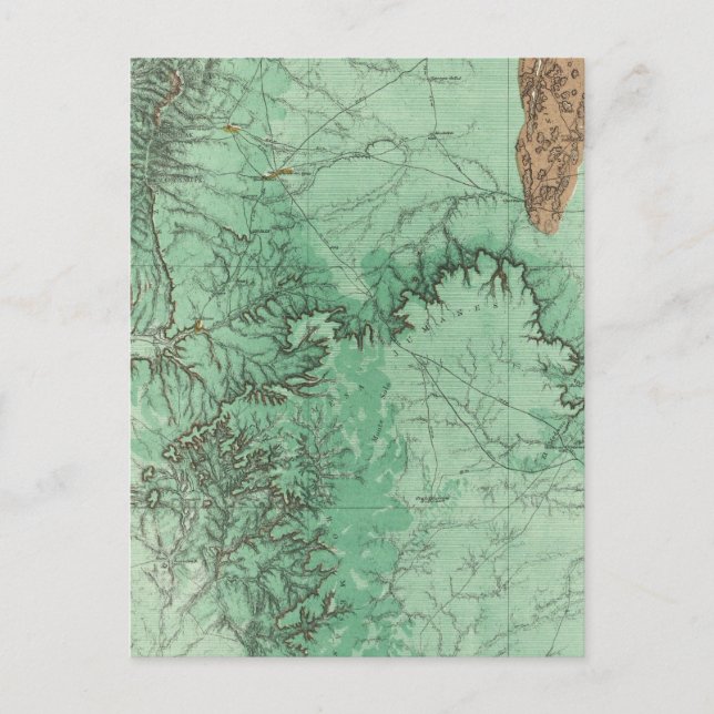 Postale Carte de classification des terres du Nouveau-Mexi (Devant)