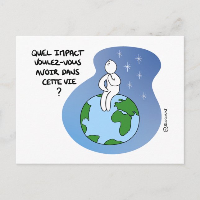 Postale Carte de Coaching "Impact de vie" (Devant)