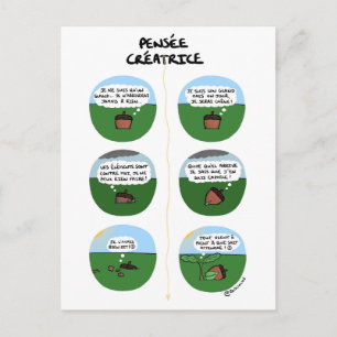 Postale Carte de coaching "Pensée créatrice"