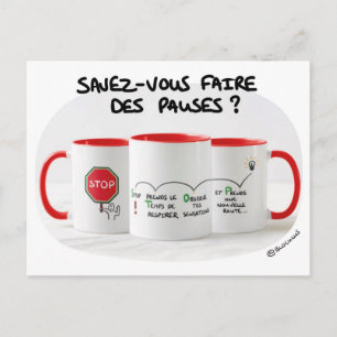 Postale Carte de coaching : Savez-vous faire des pauses ?