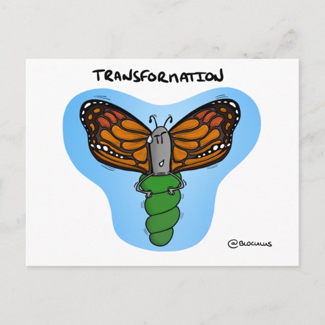Postale Carte de coaching "Transformation" (Devant)