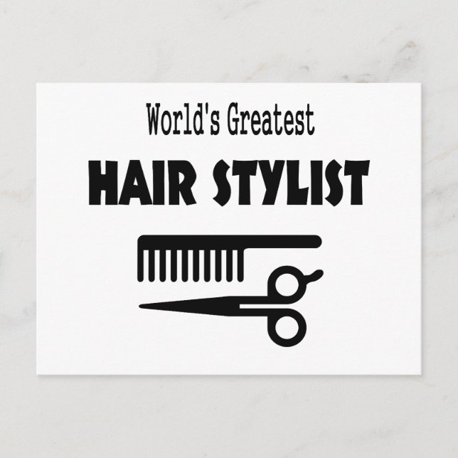 Postale Carte de coiffeur (Devant)
