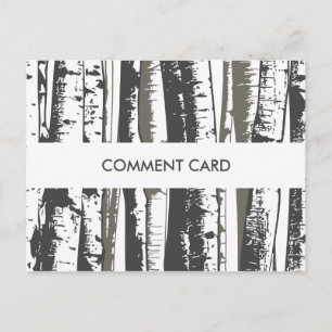 Postale carte de commentaire arbres aspen
