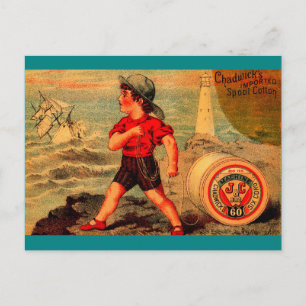 Postale Carte de commerce victorienne Chadwick’s Spool Cot