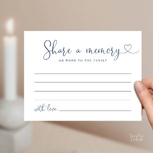 Postale Carte de condoléances à message minimaliste "Parta