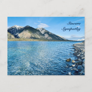 Postale Carte de condoléances avec citation chrétienne de