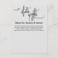 Carte de conseil Date Night Ideas Light Grey