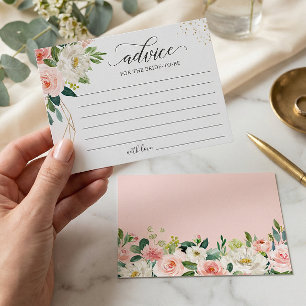 Postale Carte de conseil moderne rose rose rose floral