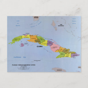 Postale Carte de Cuba, Unités administratives cubaines (19
