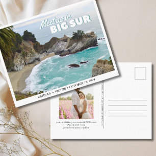 Postale Carte de faire-part de mariage Big Sur McWay