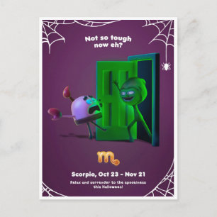 Postale Carte de Halloween pour Scorpion